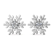 Load image into Gallery viewer, Destiny Snow Earrings with Crystals from Swarovski