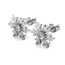 Load image into Gallery viewer, Destiny Snow Earrings with Crystals from Swarovski