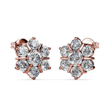 Load image into Gallery viewer, Destiny Teagen Flower Earring with Crystals from Swarovski®-Rose