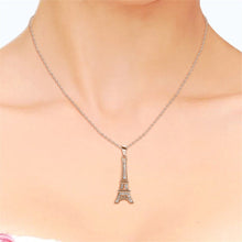 Load image into Gallery viewer, Destiny Paris Eiffel tower Necklace with Crystals from Swarovski-Rose