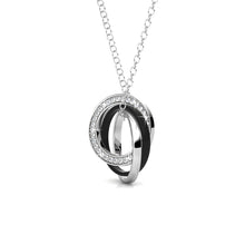Load image into Gallery viewer, Destiny Trinity Necklace with Crystals from Swarovski-White
