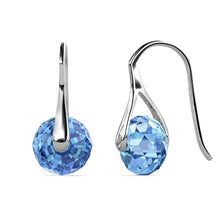 Load image into Gallery viewer, Destiny Leah Earring with Swarovski Crystals Light Sapphire