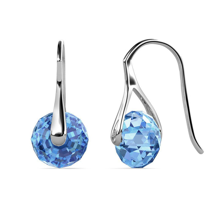 Destiny Leah Earring with Swarovski Crystals Light Sapphire