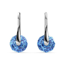 Load image into Gallery viewer, Destiny Leah Earring with Swarovski Crystals Light Sapphire