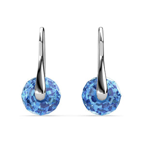 Destiny Leah Earring with Swarovski Crystals Light Sapphire