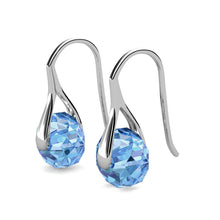 Load image into Gallery viewer, Destiny Leah Earring with Swarovski Crystals Light Sapphire