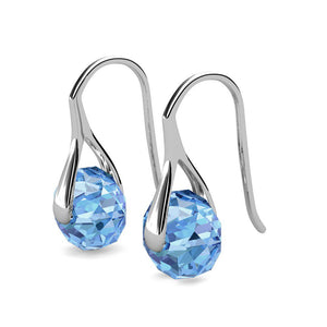 Destiny Leah Earring with Swarovski Crystals Light Sapphire