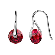 Load image into Gallery viewer, Destiny Leah Earring with Swarovski Crystals Scarlet