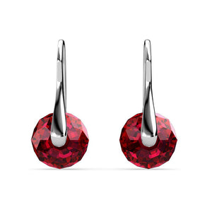 Destiny Leah Earring with Swarovski Crystals Scarlet