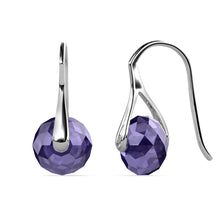 Load image into Gallery viewer, Destiny Leah Earring with Swarovski Crystals Tanzanite