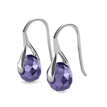 Load image into Gallery viewer, Destiny Leah Earring with Swarovski Crystals Tanzanite