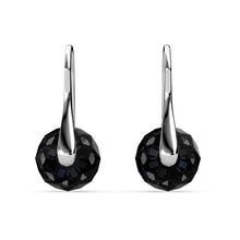 Load image into Gallery viewer, Destiny Leah Earring with Swarovski Crystals Silver Night