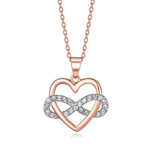 CDE Infinite Love Necklace with Swarovski Crystals