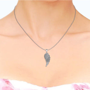 Destiny Mikaeala Angel Wing Necklace Set with Swarovski Crystals