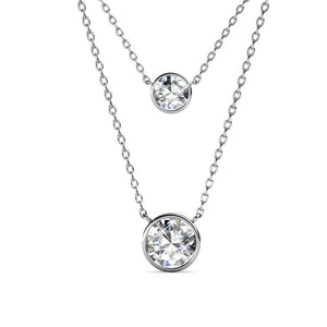 Destiny Rosie Drop Necklace with Swarovski Crystals