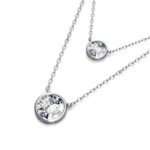 Destiny Rosie Drop Necklace with Swarovski Crystals