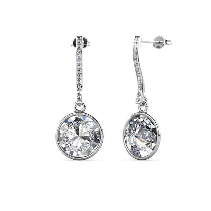Destiny Brielle Drop Earrings with Swarovski Crystals