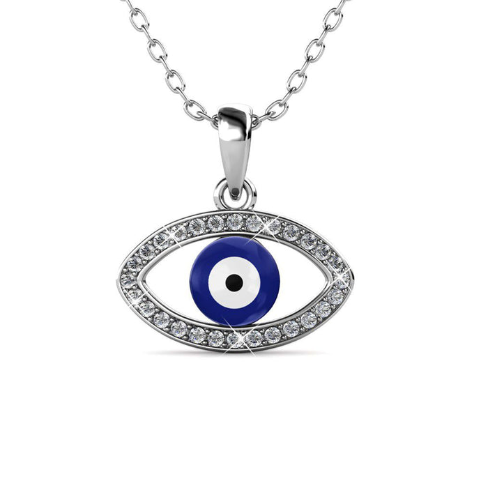 Destiny Evil Eye Necklace with Swarovski Crystals