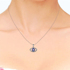 Destiny Evil Eye Necklace with Swarovski Crystals