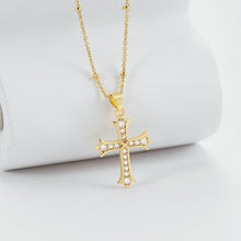 Load image into Gallery viewer, CDE Cross of Hope Necklace made with swarovski Crystal