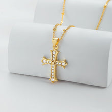 Load image into Gallery viewer, CDE Cross of Hope Necklace made with swarovski Crystal