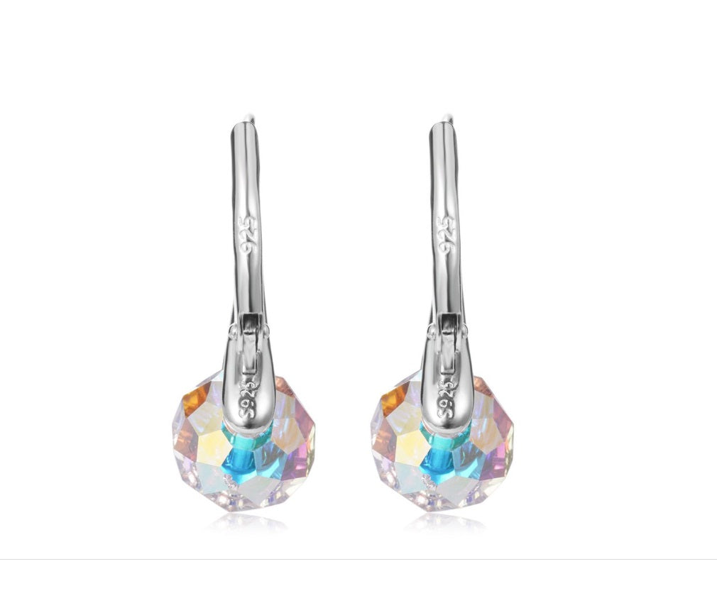 Destiny 925 Sterling Silver Isabella Earring with Swarovski Crystal