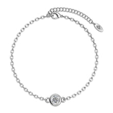 Load image into Gallery viewer, Destiny Birthstone Bracelet with Swarovski® Crystals - 12 Months Available - April/Diamond