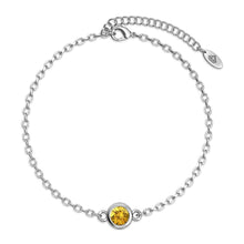Load image into Gallery viewer, Destiny Birthstone Bracelet with Swarovski® Crystals - 12 Months Available - November/Citrine