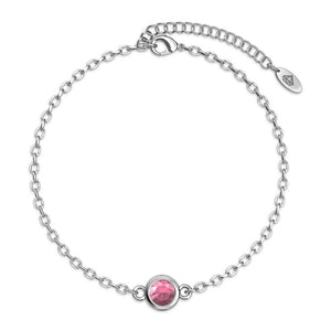 Destiny Birthstone Bracelet with Swarovski® Crystals - 12 Months Available -March/Aquamarine