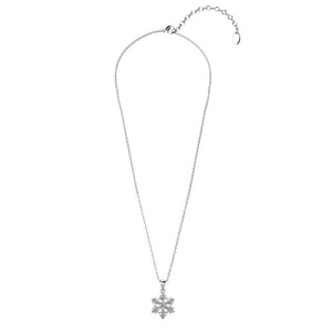 Destiny Enchanted Snowflake Necklace With Crystals From Swarovski® - Silver