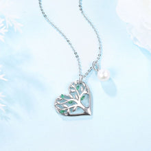 Load image into Gallery viewer, CDE Heart Tree of Life Necklace with Swarovski Pearl