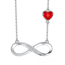 Load image into Gallery viewer, CDE 925 Sterling Silver Forever Love Necklace with Swarovsk® Crystals