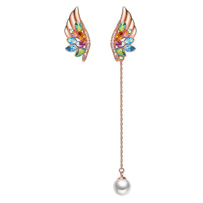 CDE Angel Drop Earrings with Swarovski Crystals