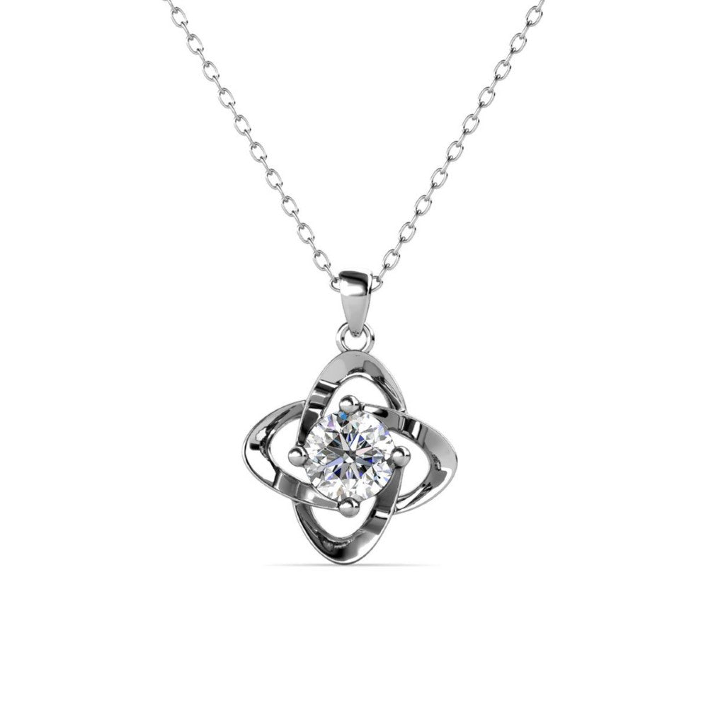 Celèsta 925 Sterling Silver 1.00ct Moissanite Eternal Light Necklace