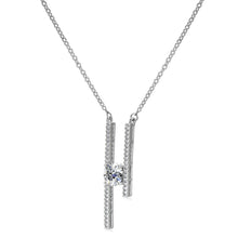 Load image into Gallery viewer, Celèsta 925 Sterling Silver 1.00ct Moissanite Leia Drop Necklace