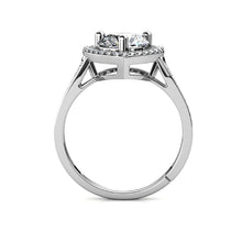 Load image into Gallery viewer, Celèsta 925 Sterling Silver 1.00ct Moissanite Kiara Heart Ring