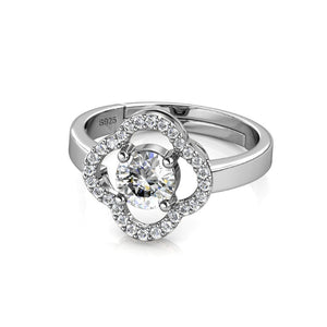 Celèsta 925 Sterling Silver 0.50ct Moissanite Eternal Light Ring