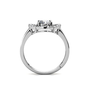 Celèsta 925 Sterling Silver 0.50ct Moissanite Eternal Light Ring