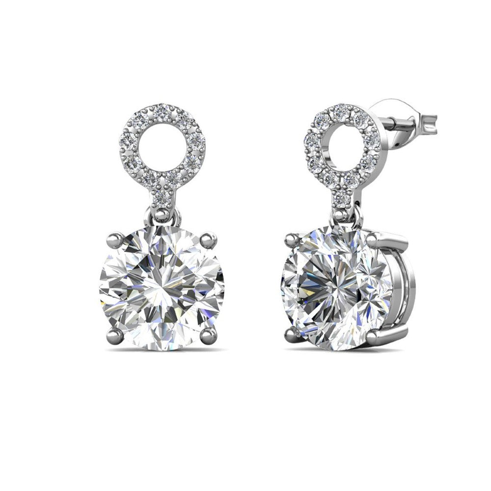 Celèsta 925 Sterling Silver 4.00ct Moissanite Royalty Earring