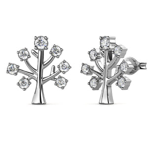 Destiny Elisa Tree of Life Earrings With Swarovski® Crystals