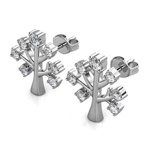 Destiny Elisa Tree of Life Earrings With Swarovski® Crystals