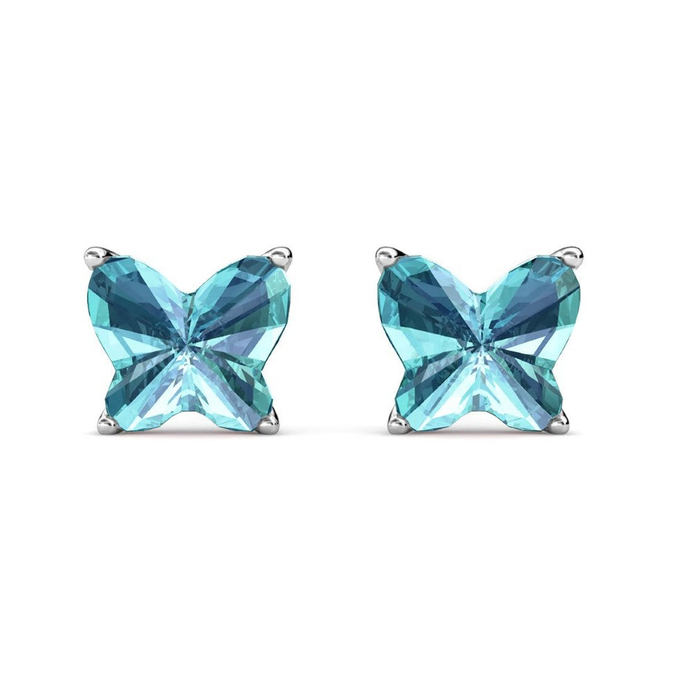 Destiny Enchanted Kalani Butterfly Earrings With Swarovski Crystals