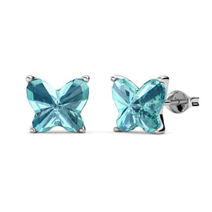 Destiny Enchanted Kalani Butterfly Earrings With Swarovski Crystals