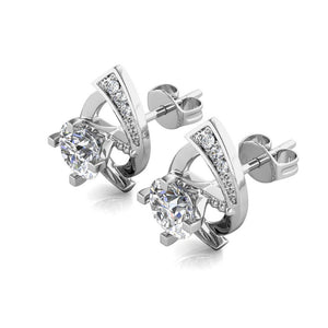 Celèsta 925 Sterling Silver 0.5ct Moissanite Diana earrings