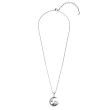 Load image into Gallery viewer, Celèsta 925 Sterling Silver 0.6ct Moissanite Crescent Necklace
