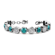 Load image into Gallery viewer, Destiny Aquamarine/March Birthstone Bracelet with Swarovski Crystal