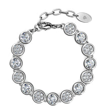 Load image into Gallery viewer, Destiny Diamond/April Birthstone Bracelet with Swarovski Crystals