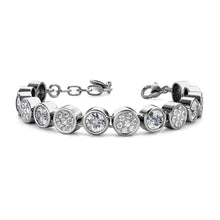 Load image into Gallery viewer, Destiny Diamond/April Birthstone Bracelet with Swarovski Crystals