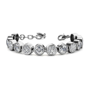 Destiny Diamond/April Birthstone Bracelet with Swarovski Crystals