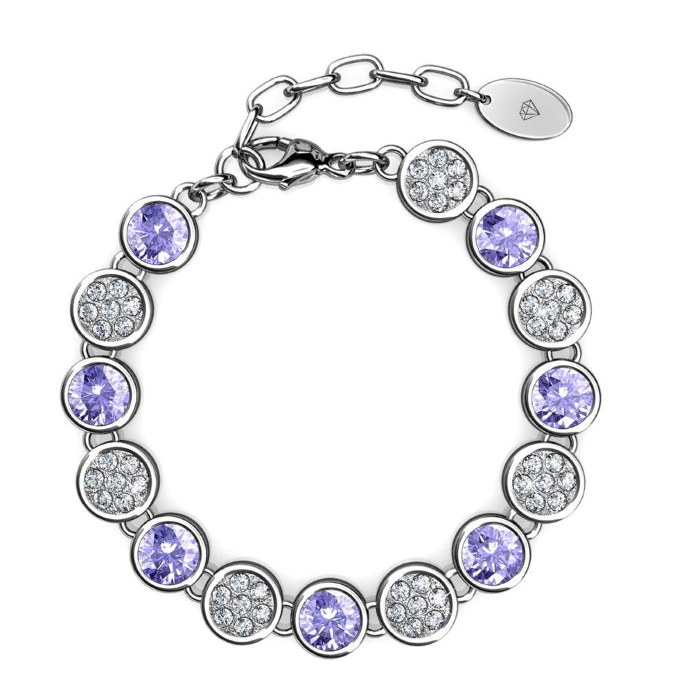 Destiny Alexandrite/June Birthstone Bracelet with Swarovski Crystals